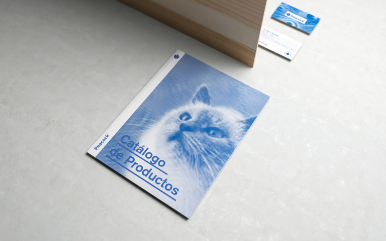 Peacock獸醫(yī)藥物品牌形象VI設(shè)計logo設(shè)計，孔雀的矢量化圖案