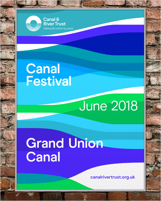 Canal＆River水利水務(wù)管理機(jī)構(gòu)品牌形象設(shè)計(jì)logo設(shè)計(jì)，橋梁與水波紋結(jié)合的圖形