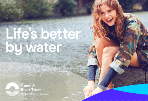 Canal＆River水利設(shè)施管理機(jī)構(gòu)品牌形象設(shè)計(jì)logo設(shè)計(jì)，橋梁與水波紋結(jié)合的圖形