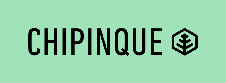 Chipinque生態(tài)公園品牌形象VI設(shè)計(jì)logo設(shè)計(jì),字母C上融合了山頂?shù)恼掌? alt=