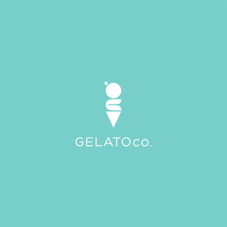 簡單的冰淇淋標志logo設(shè)計--上海logo設(shè)計公司