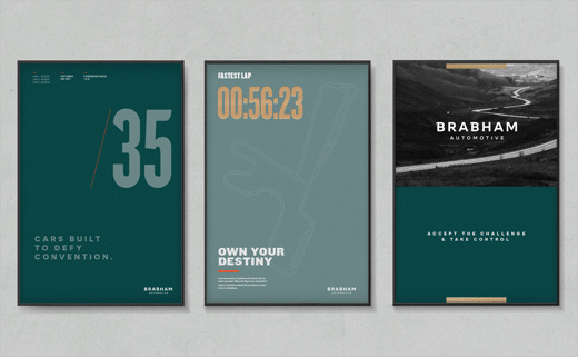 英國跑車汽車品牌Brabham新標識logo設計和品牌形象設計 英國跑車汽車品牌Brabham新標識logo設計和品牌形象設計