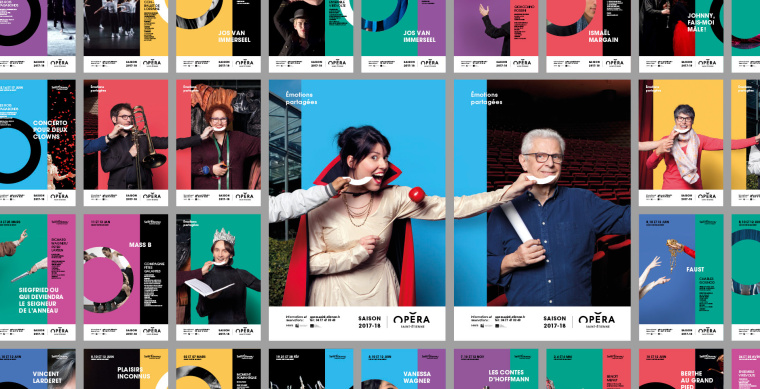 圣埃蒂安歌劇院2017-18季宣傳海報(bào)設(shè)計(jì)與畫冊(cè)設(shè)計(jì) “共同的情感”