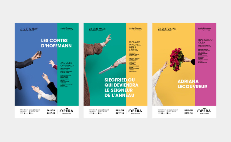 圣埃蒂安歌劇院2017-18季宣傳海報(bào)設(shè)計(jì)與畫冊(cè)設(shè)計(jì) “共同的情感”