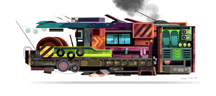 上海設計公司欣賞：后院立體矢量插畫設計