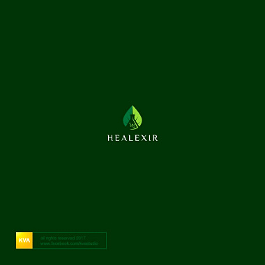 代表健康生活方式的綠色標志logo設(shè)計