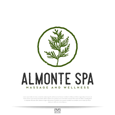 代表健康生活方式的綠色標志logo設(shè)計