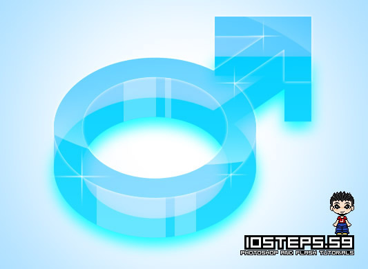 在Photoshop中的3d水晶圖標(biāo)