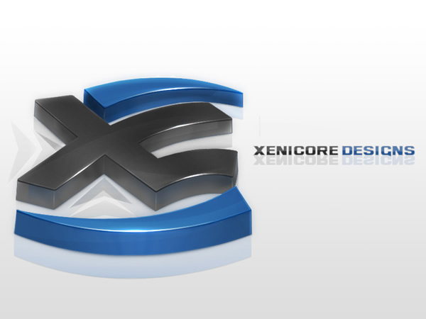 Xenicore.com3D立體 logo設(shè)計