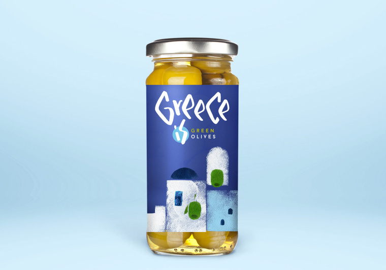 罐頭包裝：一個(gè)美麗的希臘地方特產(chǎn)食品包裝設(shè)計(jì)概念：送你去希臘的陽(yáng)光島