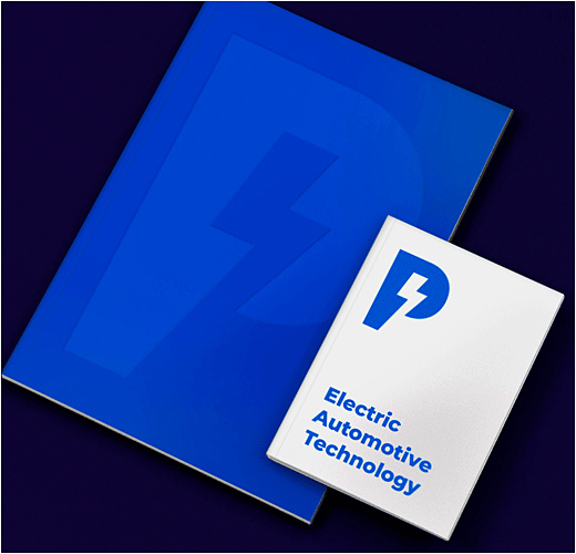 電動(dòng)汽車技術(shù)公司Protean 企業(yè)logo設(shè)計(jì)vi設(shè)計(jì)，閃電字母P