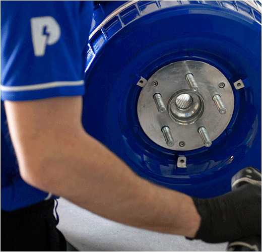 電動(dòng)汽車技術(shù)公司Protean Electric 企業(yè)logo設(shè)計(jì)，閃電字母P