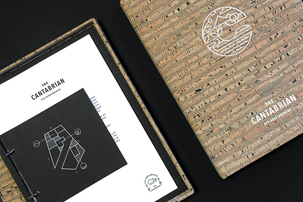 Cantabrian生態(tài)公寓酒店簡約圖形線條logo設(shè)計vi設(shè)計