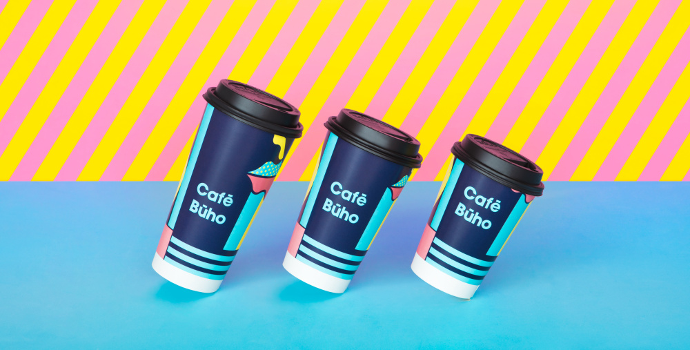 Cafe Buho 咖啡店品牌形象設(shè)計包裝設(shè)計，城市藝術(shù)和街頭漫畫風(fēng)格