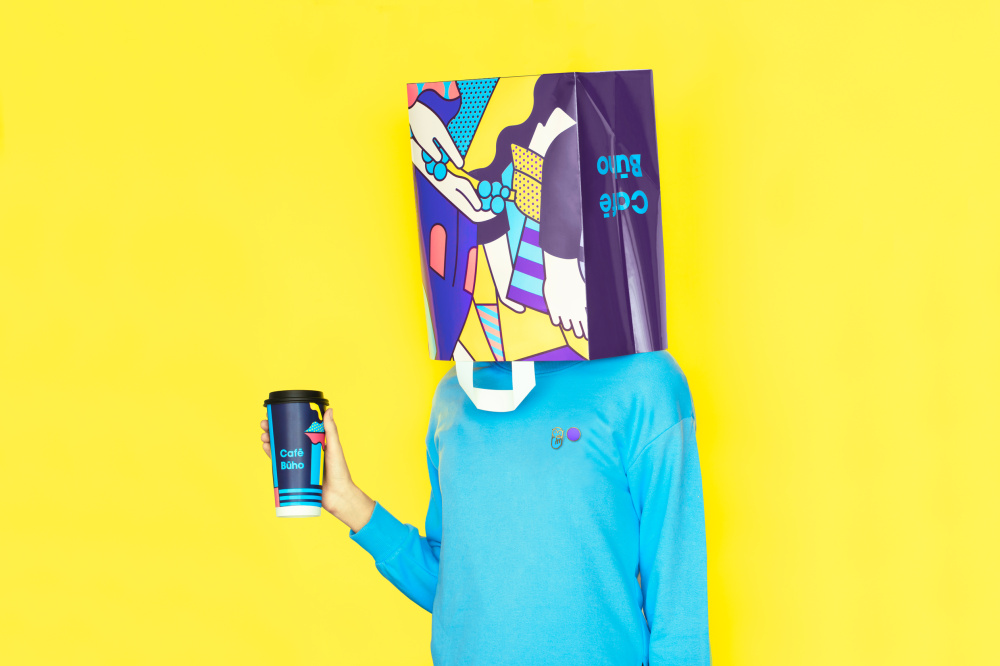 Cafe Buho 咖啡店品牌形象設(shè)計包裝設(shè)計，城市藝術(shù)和街頭漫畫風(fēng)格