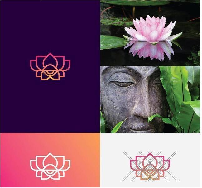 logo設(shè)計(jì)過程圖示揭示logo設(shè)計(jì)靈感-花卉+佛祖 logo設(shè)計(jì)靈感 logo設(shè)計(jì)過程圖示揭示logo設(shè)計(jì)靈感-花卉+佛祖 logo設(shè)計(jì)靈感