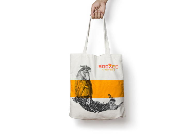 Soo Zee 23肉面湯餐廳拼貼風(fēng)格餐飲品牌形象設(shè)計與外賣包裝設(shè)計