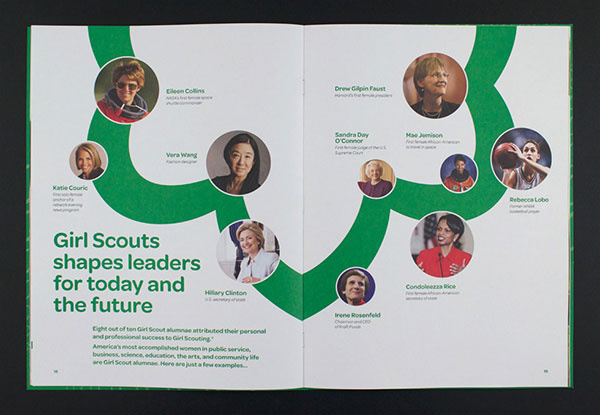 女孩童子軍宣傳冊設(shè)計(jì)