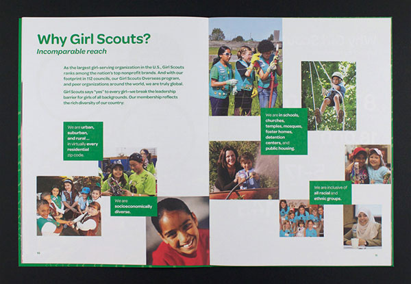 女孩童子軍宣傳冊設(shè)計(jì)