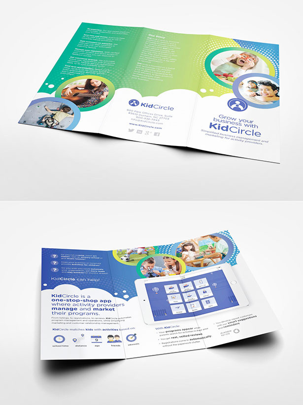  Kidcircle Trifold Brochure靈感