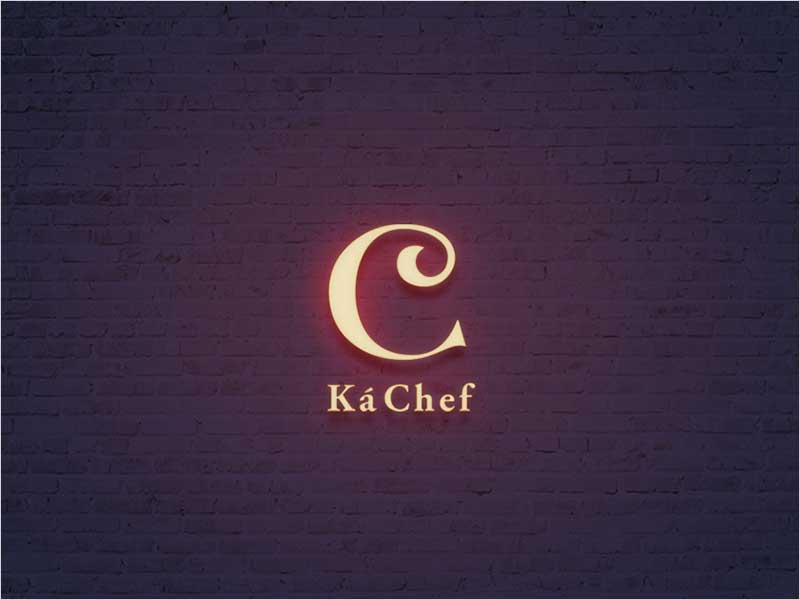  2018年的現(xiàn)代餐廳標(biāo)志設(shè)計(jì)-Ka Chef餐廳標(biāo)志設(shè)計(jì)