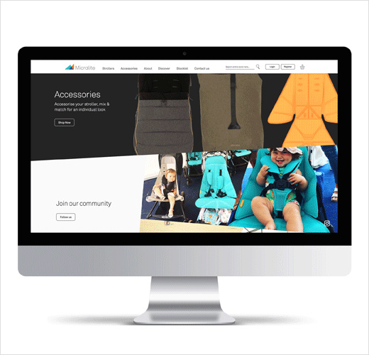 Micralite嬰兒旅行車童車新品牌形象設(shè)計(jì)-網(wǎng)站設(shè)計(jì)