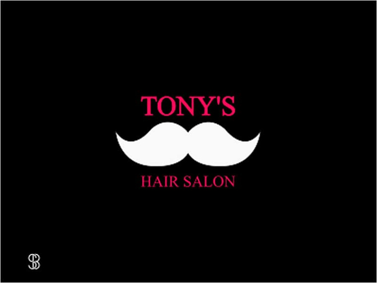 托尼的美發(fā)沙龍標(biāo)志設(shè)計(jì)