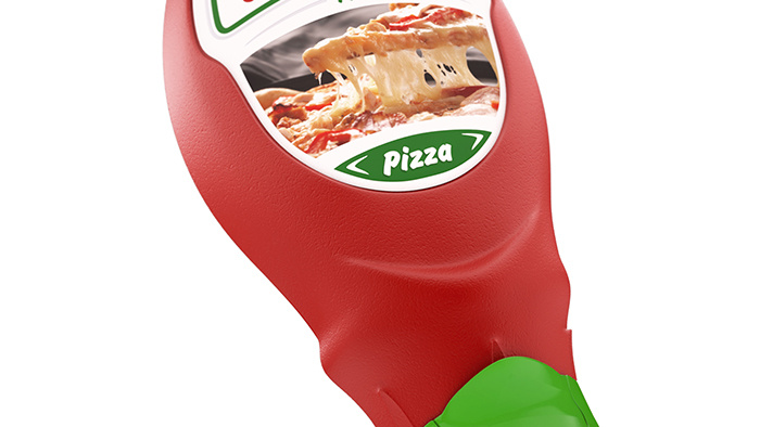 簡潔又有個性的Vital ketchup番茄醬包裝設(shè)計瓶形設(shè)計