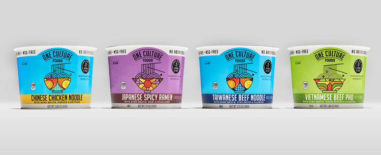 用一種文化在世界各地享受美食之旅，One Culture Foods調(diào)味品與杯面包裝設(shè)計(jì)