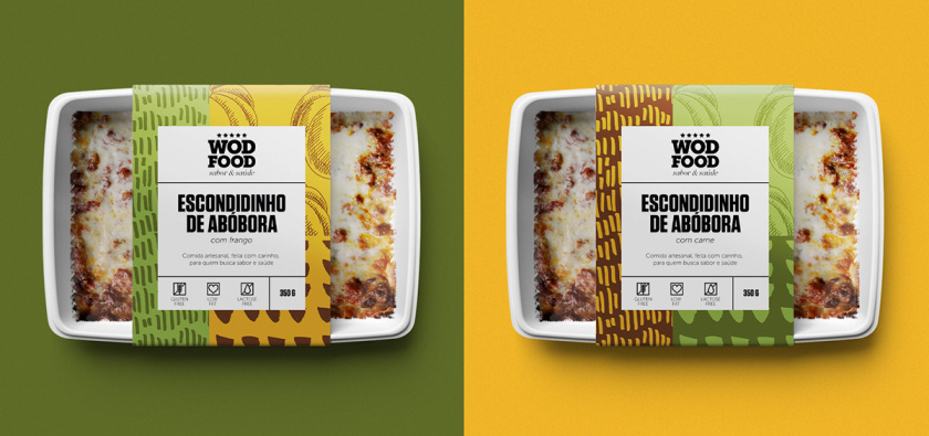WOD健身營養(yǎng)餐食品包裝設(shè)計(jì)，突出健康、新鮮與手工制作