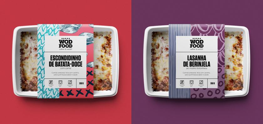 WOD健身營養(yǎng)餐食品包裝設(shè)計(jì)，突出健康、新鮮與手工制作