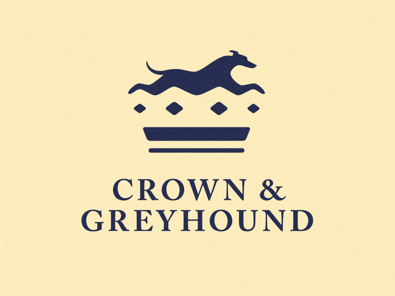 Crown＆Greyhound負(fù)空間標(biāo)志