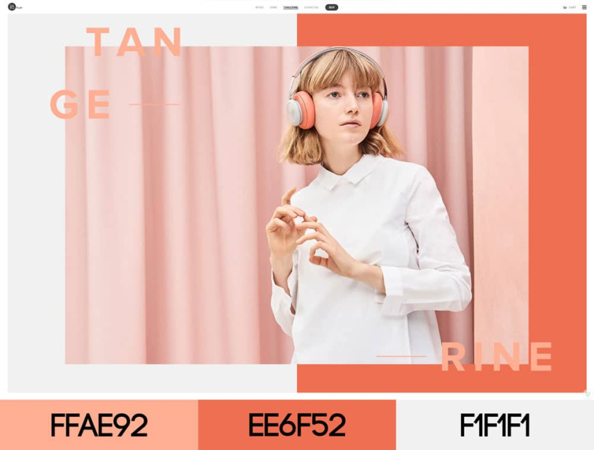 現(xiàn)代網(wǎng)頁(yè)設(shè)計(jì)配色方案-B＆O PLAY 2017年春夏季