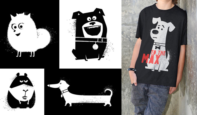 美麗和創(chuàng)意的平面設(shè)計(jì)想法-寵物風(fēng)格化藝術(shù)和產(chǎn)品圖形