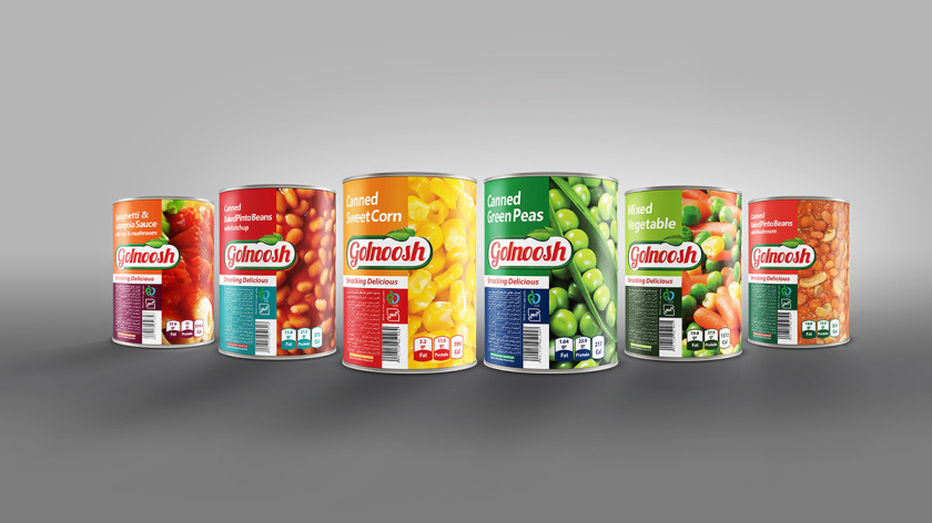 Golnoosh罐頭食品包裝設(shè)計”豎版大圖“風(fēng)格-上海包裝設(shè)計公司