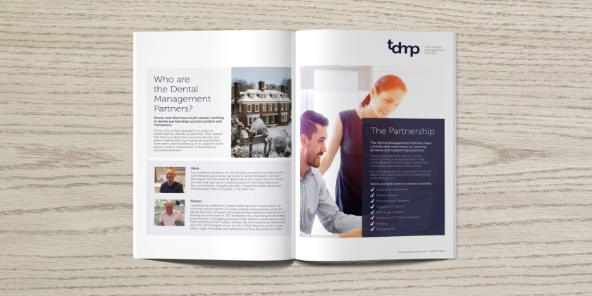 TDMP牙科診所伙伴關(guān)系宣傳冊(cè)設(shè)計(jì)
