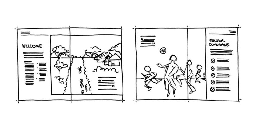 Complexas非洲生態(tài)環(huán)境監(jiān)測公司宣傳冊設(shè)計-設(shè)計構(gòu)思草圖