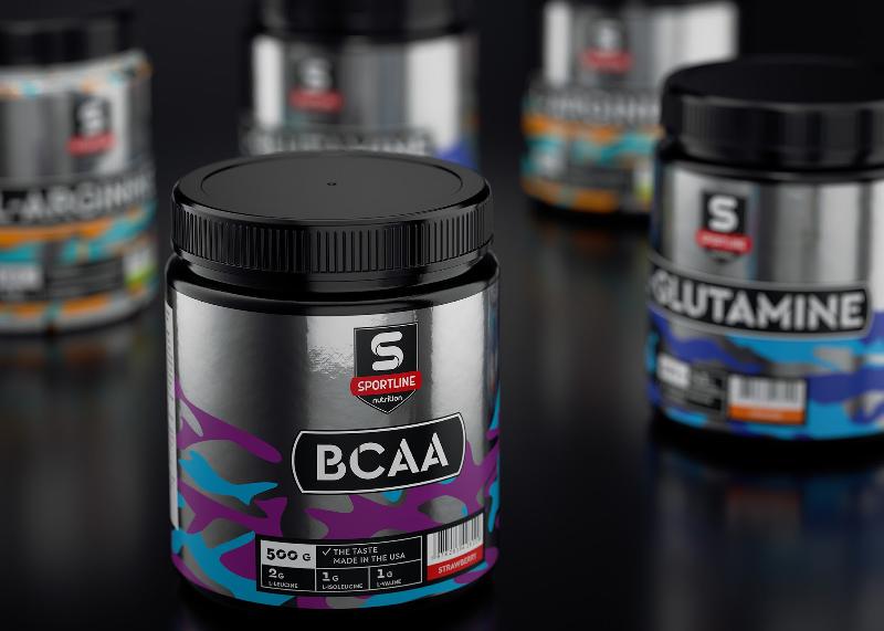 Sportline運(yùn)動營養(yǎng)補(bǔ)充劑包裝設(shè)計(jì)，金屬風(fēng)+多彩色，展現(xiàn)運(yùn)動活力