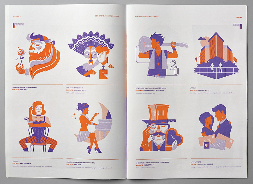 AT＆T表演藝術(shù)中心年度報(bào)告宣傳畫冊(cè)設(shè)計(jì)