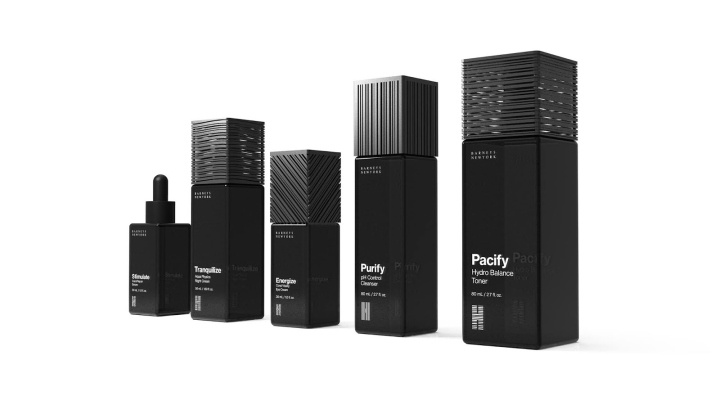 黑酷風(fēng)格男性護(hù)膚品化妝品包裝設(shè)計(jì)，設(shè)計(jì)靈感來自海洋和水