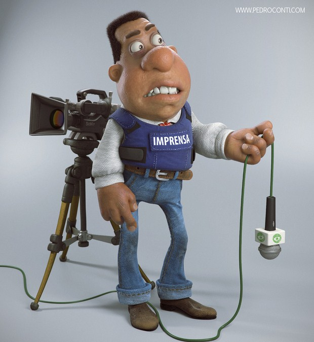 Pedro Conti吸引人的3D藝術(shù)卡通人物設(shè)計(jì)靈感-內(nèi)坦霍