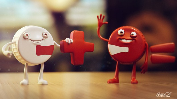 Pedro Conti吸引人的3D藝術(shù)卡通人物設(shè)計(jì)靈感-可口可樂 - Tapitas