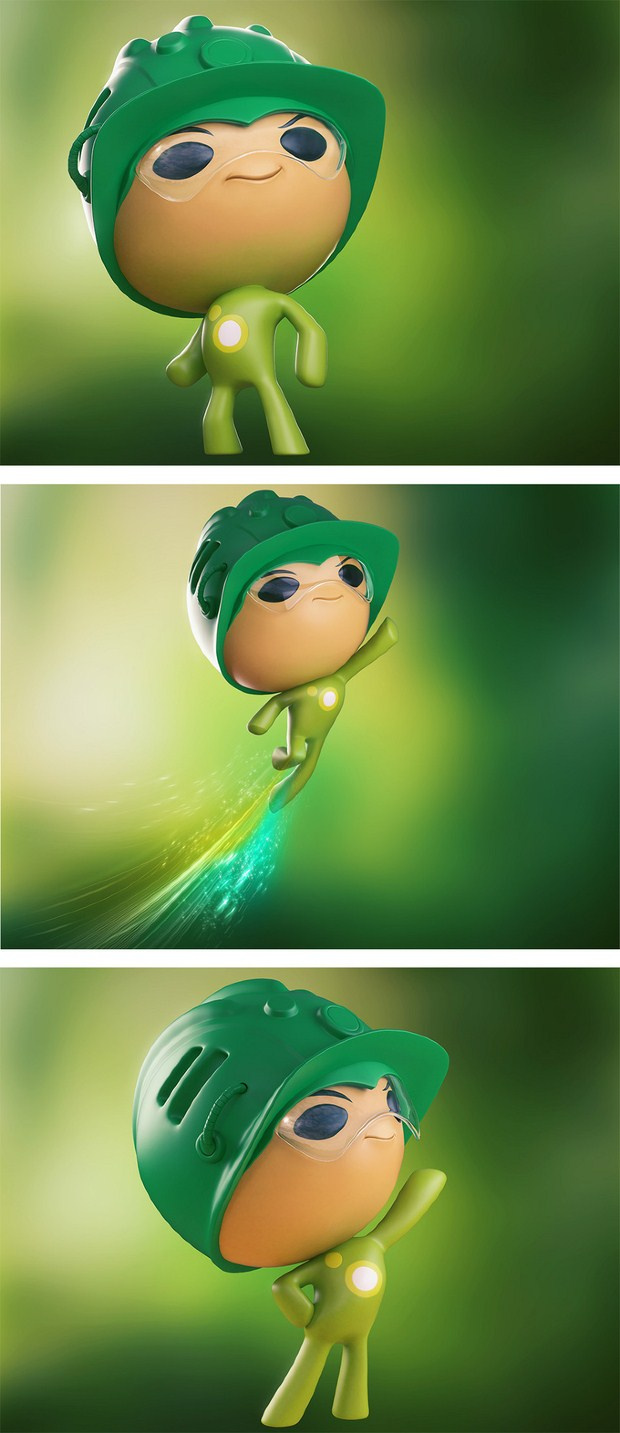 Pedro Conti吸引人的3D藝術(shù)卡通人物設(shè)計(jì)靈感-甚至Aqua