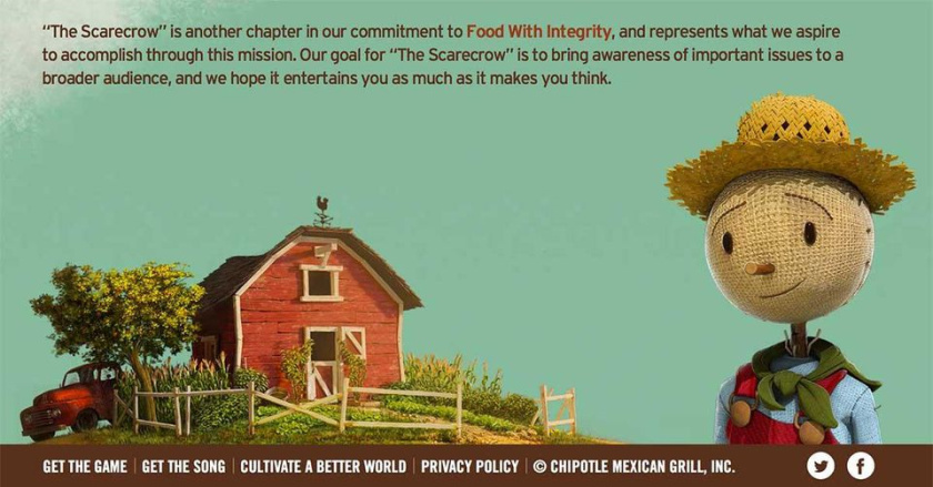 Chipotle快餐連鎖店“誠信健康食品“品牌定位