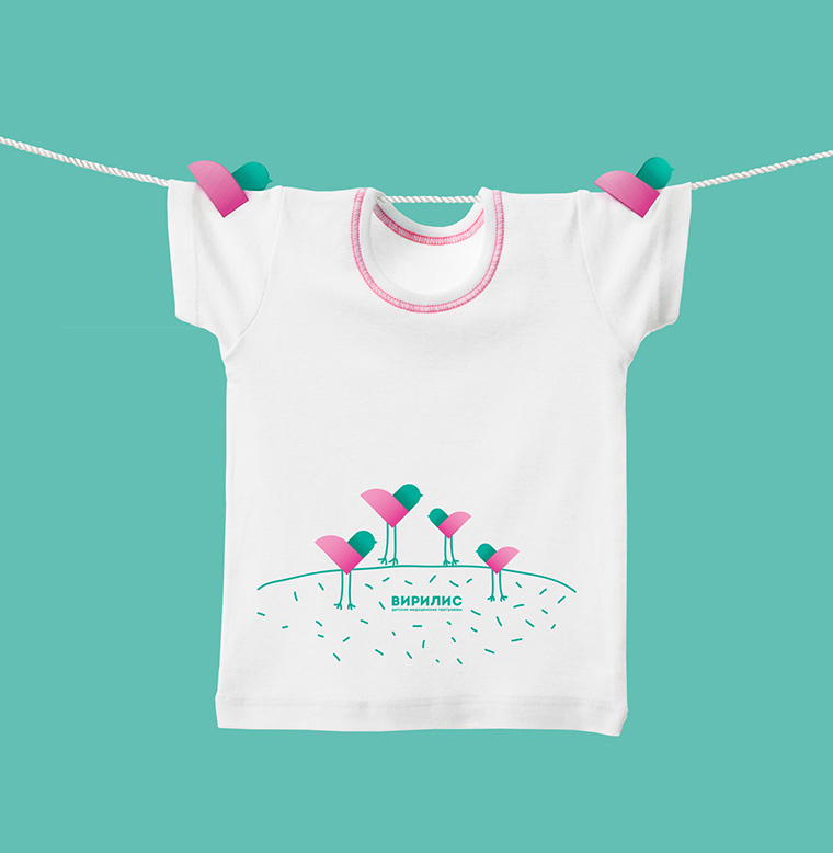 Virilis嬰兒兒童醫(yī)療保健母嬰服務(wù)醫(yī)院品牌形象設(shè)計(jì)與VIS系統(tǒng)設(shè)計(jì)，小鳥+心形設(shè)計(jì)