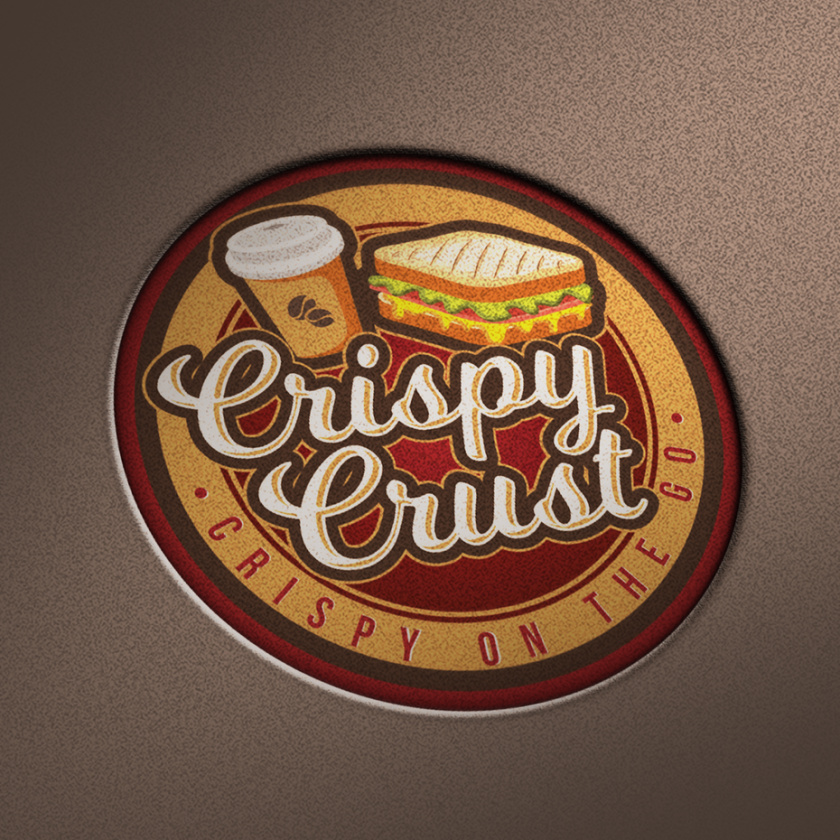 現(xiàn)代徽標(biāo)logo設(shè)計-咖啡和徽標(biāo)上的三明治徽標(biāo)logo