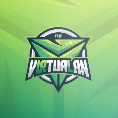 大膽的對比色會徽logo設(shè)計-綠色三角徽標(biāo)logo