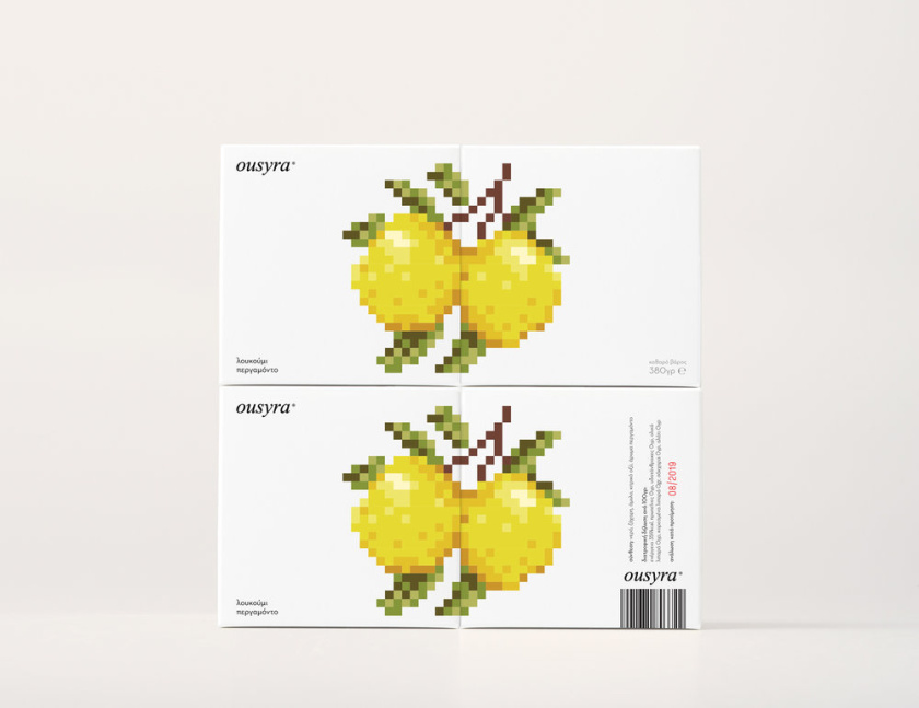 可愛(ài)的數(shù)字馬賽克圖案盒裝甜品食品包裝設(shè)計(jì)欣賞