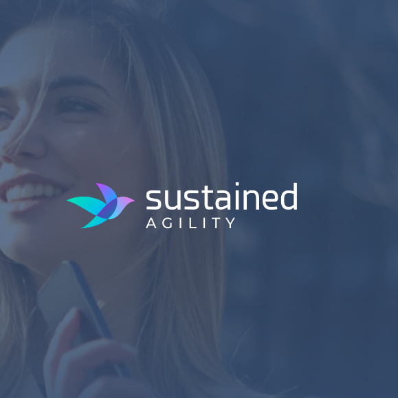 40個比彩虹更亮的彩色標志-類似顏色配色-藍色和紫色漸變動物標志設計