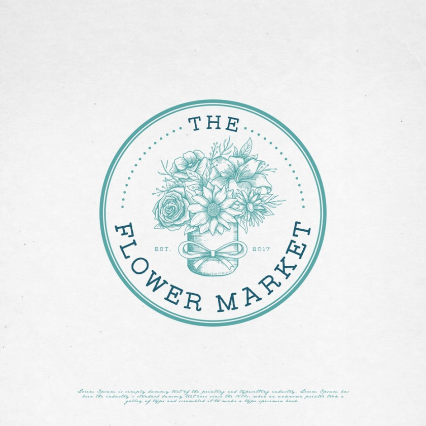 媽媽們喜歡的女性標(biāo)志設(shè)計(jì)風(fēng)格-花卉市場(chǎng)的標(biāo)志設(shè)計(jì)